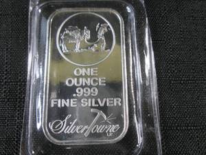 One Ounce .999 Fine Silver Bar Silv...