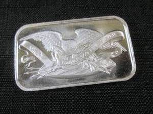 1 Ounce .999 Fine Silver Bar Silver...