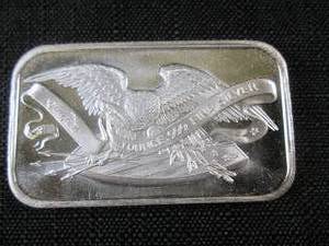 1 Ounce .999 Fine Silver Bar Silver...