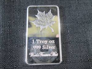 1 Troy oz .999 Silver World Treasur...