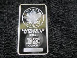 One Troy Ounce .999 Fine Silver Sun...