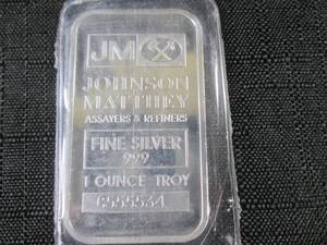 1 Troy Ounce .999 Fine Silver Bar J...