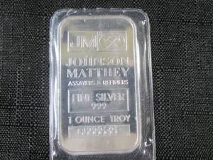 1 Troy Ounce .999 Fine Silver Bar J...