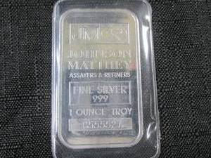 1 Troy Ounce .999 Fine Silver Bar J...