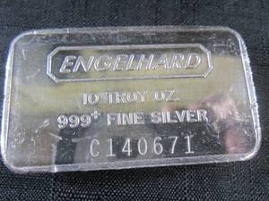 10 Troy Ounce .999 Fine Silver Bar...
