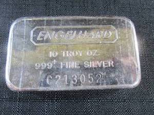 10 Troy Ounce .999 Fine Silver Bar...