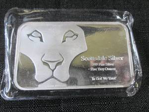 5 Troy Ounces .999 Fine Silver Bar ...