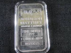1 Troy Ounce .999 Fine Silver Bar J...