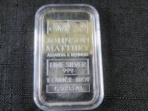 1 Troy Ounce .999 Fine Silver Bar J...