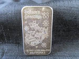 1 Troy Ounce Silver .999 Fine Nati...