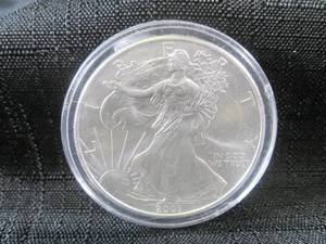 2001 Silver American Eagle $1.00 Co...