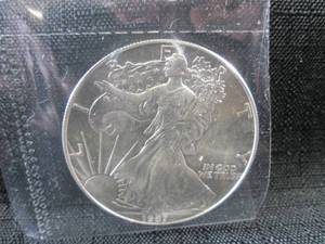 1987 Silver American Eagle $1.00 Co...