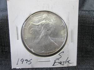 1995 Silver American Eagle $1.00 Co...