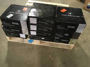 Pallet of Mixed  Ceramic Mesh-Mounted Mosaic Tile by MSI Customer Returns See Pictures