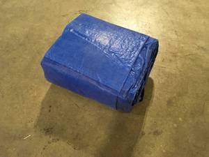 30 ft. x 50 ft. Blue Medium Duty Tarp by Everbilt Customer Returns See Pictures