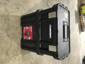 22 in. Connect Rolling System Plastic Tool Box by Husky Customer Returns See Pictures