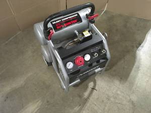 4.5 Gal. Portable Electric-Powered Silent Air Compressor by Husky Customer Returns See Pictures