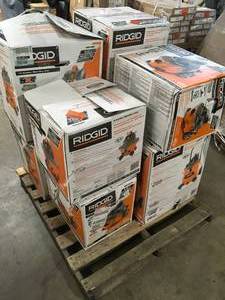 Pallet of Ridgid WetDry Shop Vacs Customer Returns See Pictures
