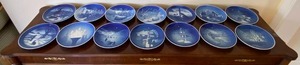 lot 31 image: Royal Blue Copenhagen Plates