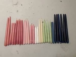 lot 54 image: Multi-Colored Candlesticks
