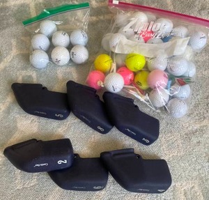 lot 116 image: Castle Bay Golf Club Covers, Golf Balls