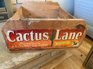 lot 137 image: Vintage Cactus Lane Crate