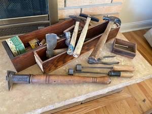 lot 141 image: Vintage Tools with Wood Organizers