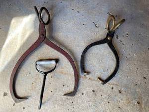 lot 174 image: Vintage Ice Clamps, Ice Pick