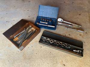 lot 186 image: Socket Wrench Sets, Chisels, and More