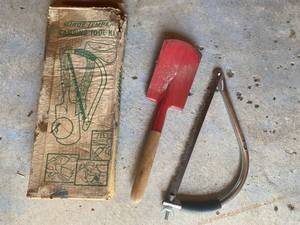 lot 202 image: True Temper Camping Shovel & Saw