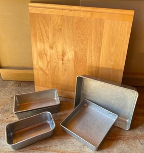 lot 220 image: Bread Board with Loaf and Baking Pans