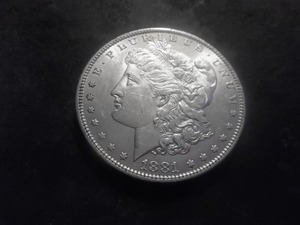 1881 O Morgan Silver Dollar