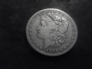 1892 S Morgan Silver Dollar