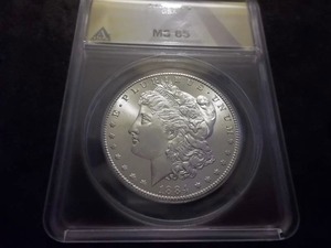 1884 CC Graded Holder Anacs Accredited