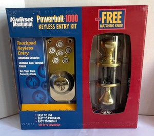 Kwikset Maximum Security Keyless Entry Kit, Auto Emergency Reflector and Honeywell Programmable Thermostat