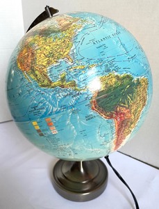 Marvelous Metal Based Light Up Globe