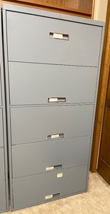 Five Drawer Metal File Cabinet