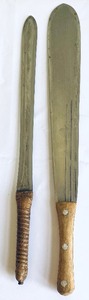 Two Maasai Knives with Sheathes