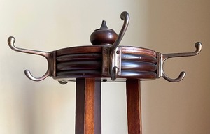 Vintage Wooden Coat Rack with Umbrella Stand