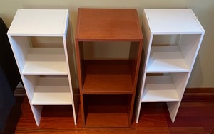 Three Small Storage Shelves