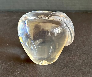Art Glass Apple Paperweight