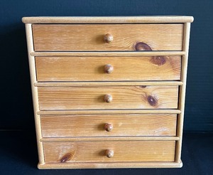 Wooden Dresser Top Jewelry Chest