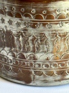 Vintage Persian Metal Pail from Lebanon