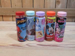 lot 26 image: Lot of 12 Disney & Marvel 6 oz Bubbles