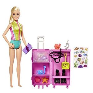 lot 18 image: Barbie Marine Biologist Doll and Accessories Mobile Lab Playset with Blonde