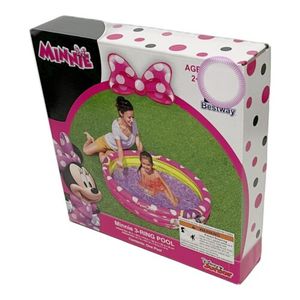 lot 45 image: Disney Junior Minnie Mouse 3-Ring Pool 48 x 48 x 9.8 Ages 2 & Up Quick Set