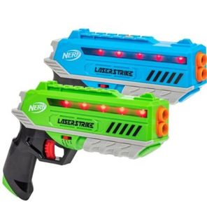 lot 41 image: Nerf LaserStrike 2-Player Laser Tag Blaster Set Rocket Plasma Burst Laser Modes