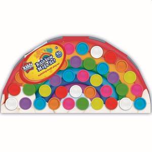 lot 56 image: Kiddy Dough Rainbow Mega Set 40 Tubs