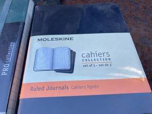 Moleskine Books and V7 Pens