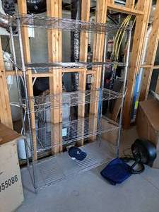 lot 525 image: Meigao Serving System 72 5-tier NFS Wire Rack Shelving Unit